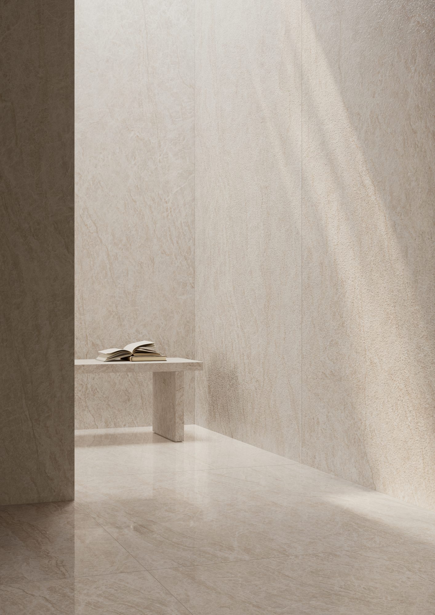 Interieurfoto (Badezimmer) mit Boden- und/oder Wandfliesen von Rivièra Maison.
