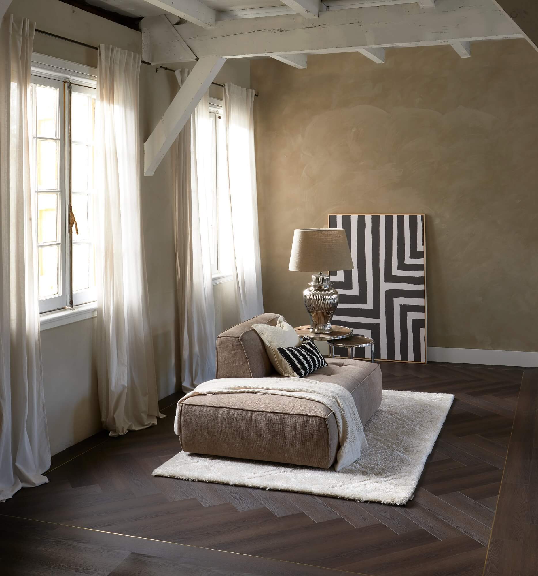 Interieur mit einem Long Island PVC-Boden von Rivièra Maison Flooring