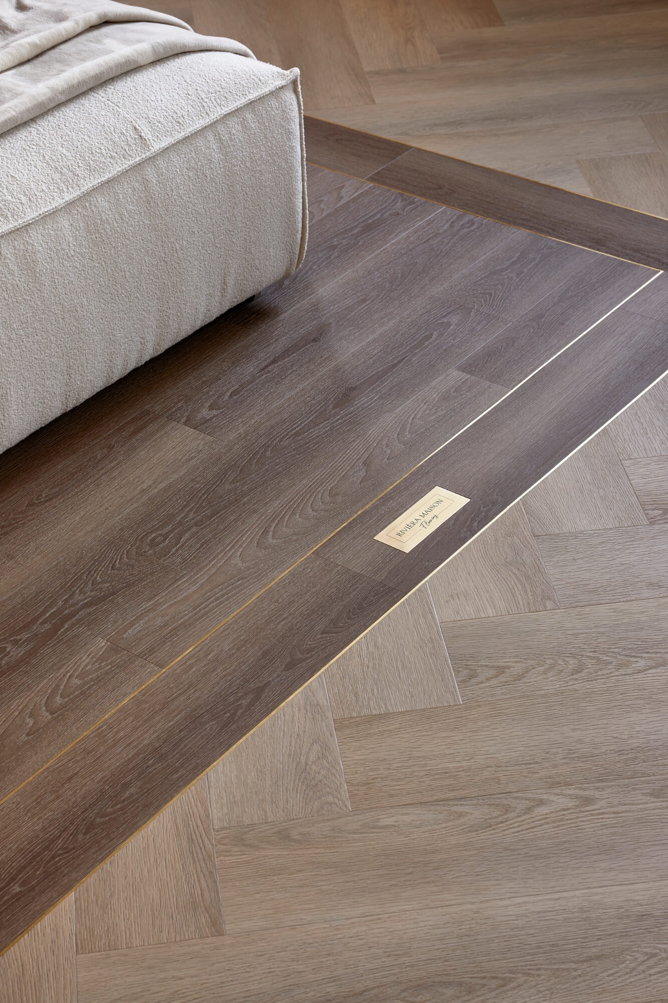 Interieur mit einem Long Island PVC-Boden von Rivièra Maison Flooring